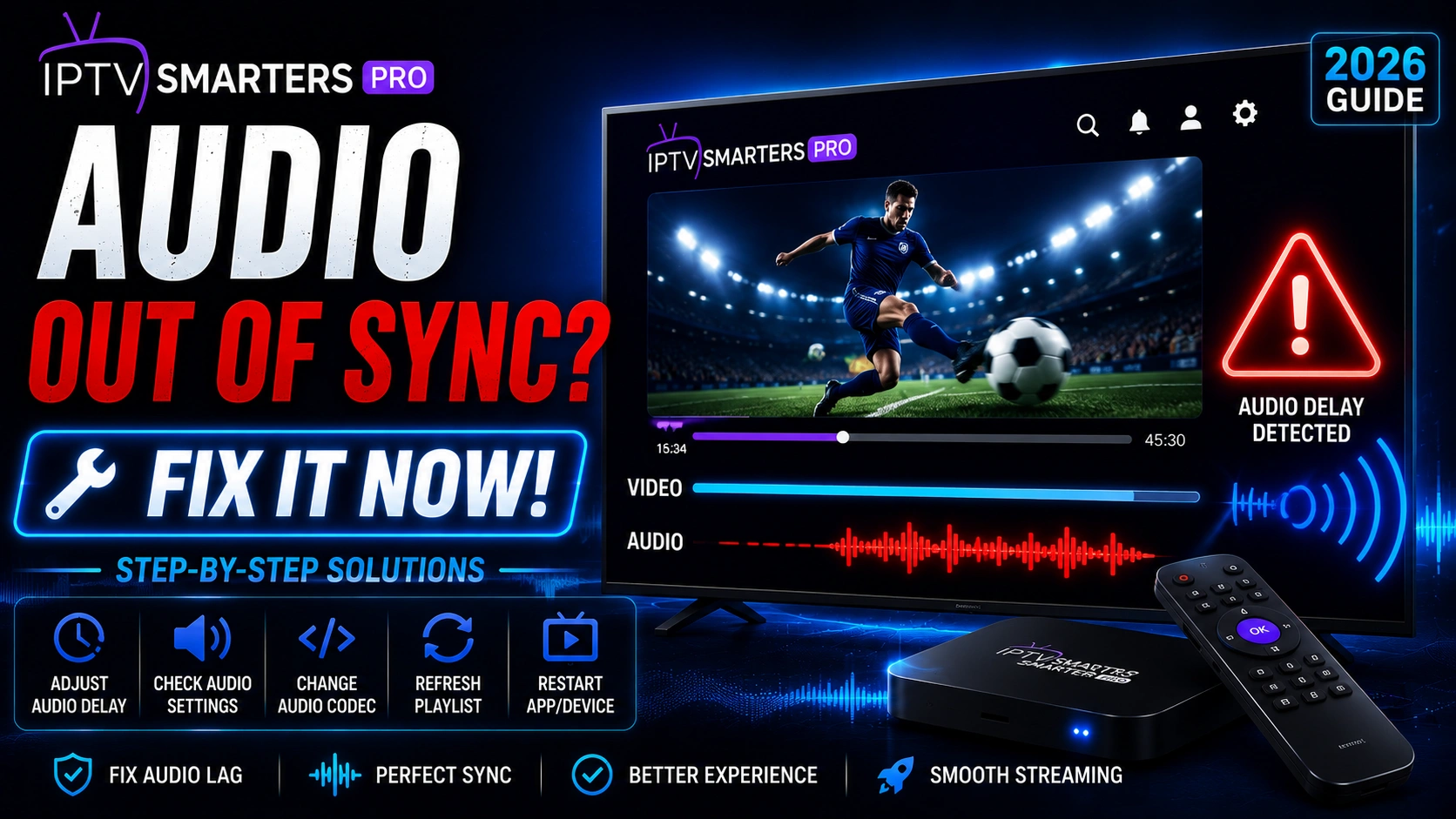 Fix IPTV Smarters Pro audio out of sync